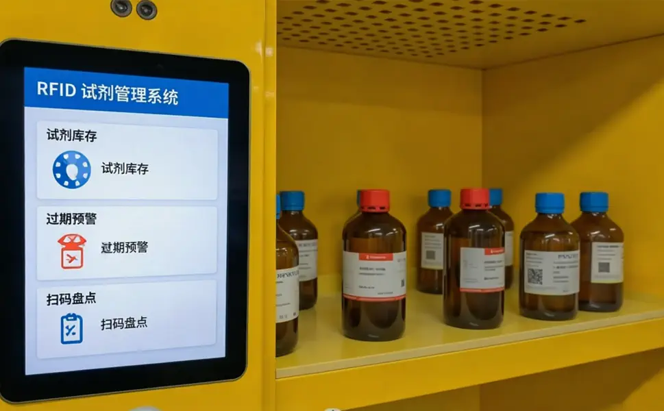 RFID电子标签用于实验室试剂与药品货架管理